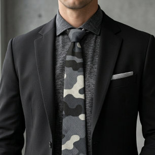Cravate Motif de camouflage militaire urbain