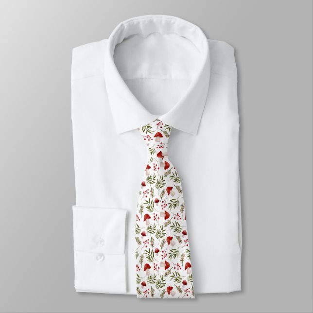 Cravate Motif de champignon d'automne Necktie (Attaché)