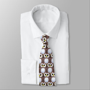 Cravate Motif de cheveu beige sauvage