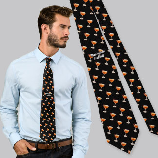 Cravate Motif de cocktail Manhattan