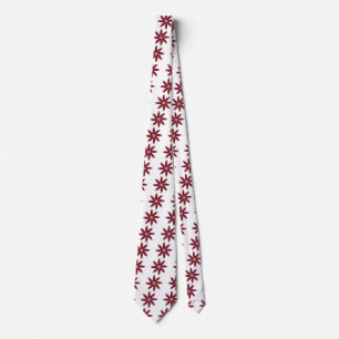 Cravate Motif de Corne rouge