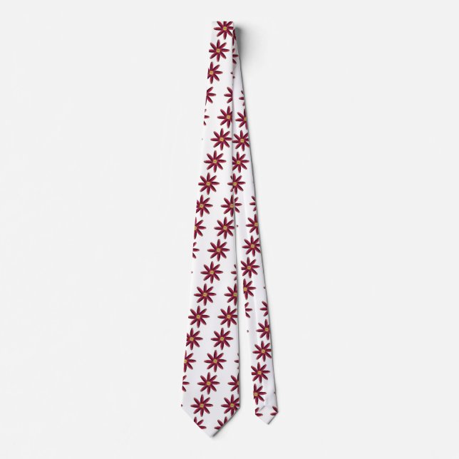 Cravate Motif de Corne rouge (Devant)