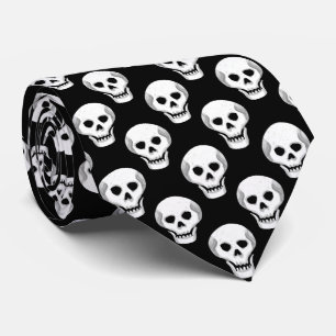 Cravate Motif de crâne Halloween