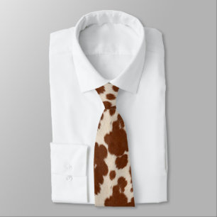 Cravate Motif de cuir de veau réaliste