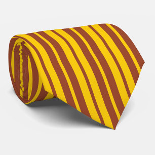 Cravate Motif de design de rayures élégantes jaune marron