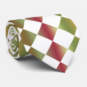 Cravate Motif de diamant couleur Checker