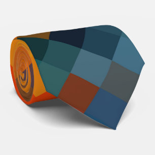 Cravate Motif de diamant géométrique moderne coloré #21