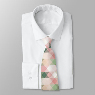 Cravate Motif de diamants géométrique Pastel élégant