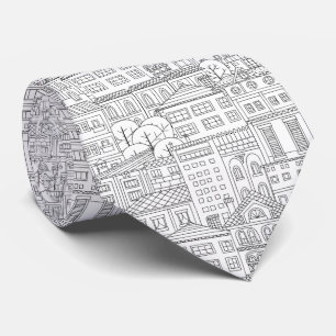 Cravate Motif de Doodle