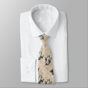 Cravate Motif de fantôme Vintage rustique