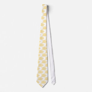 Cravate Motif de flèche tribal jaune