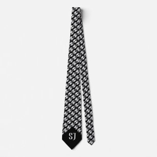 Cravate Motif de football  Monogramme Sport