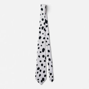 Cravate Motif de fourrure de chien dalmate
