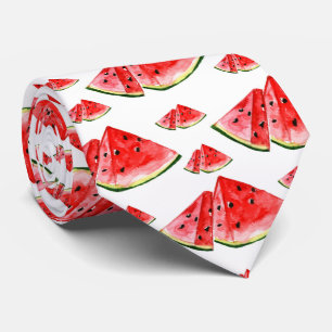 Cravate motif de fruits de pastèque carrelé cool