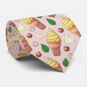 Cravate motif de glace carrelé cool