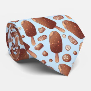 Cravate motif de glace carrelé cool