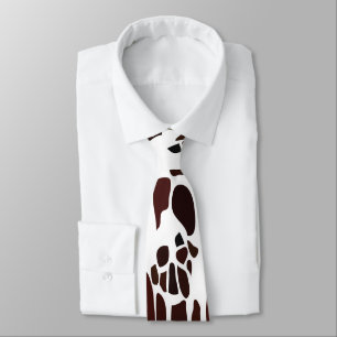 Cravate Motif de la peau de girafe