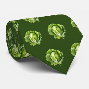 Cravate motif de légumes de laitue cool carrelée