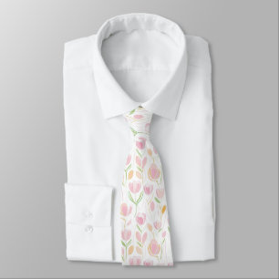 Cravate Motif de ligne florale abstraite moderne (5)