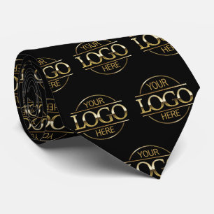 Cravate Motif de logo d'entreprise de marque personnalisée