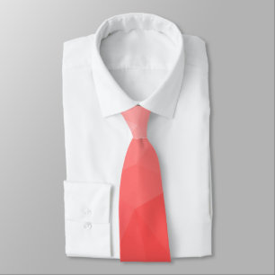 Cravate Motif de maillage géométrique dégradé rouge