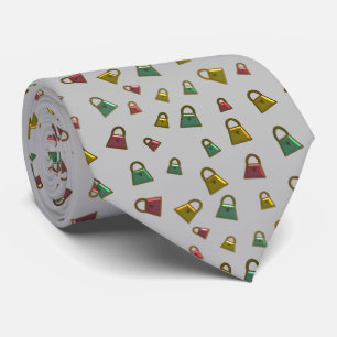 Cravate Motif de petit sac à main de vacances Tie
