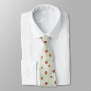 Cravate Motif de point de Polka rouge grungy