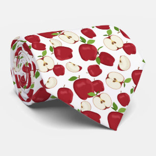 Cravate motif de pomme carrelé cool fruit