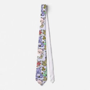 Cravate Motif de postures de yoga   Motif sans couture de 