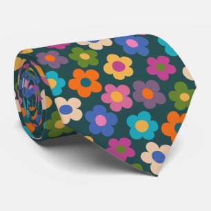 Cravate Motif de prairie florale mignonne