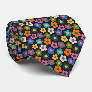 Cravate Motif de prairie florale mignonne