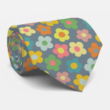 Cravate Motif de prairie florale mignonne