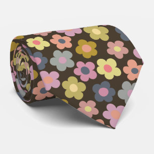 Cravate Motif de prairie florale mignonne