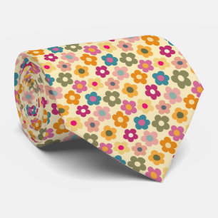 Cravate Motif de prairie florale mignonne