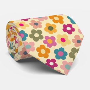Cravate Motif de prairie florale mignonne