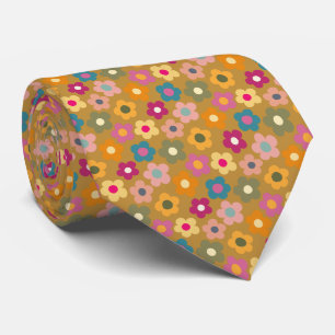 Cravate Motif de prairie florale mignonne