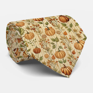 Cravate Motif de récolte de citrouille de Thanksgiving Aut