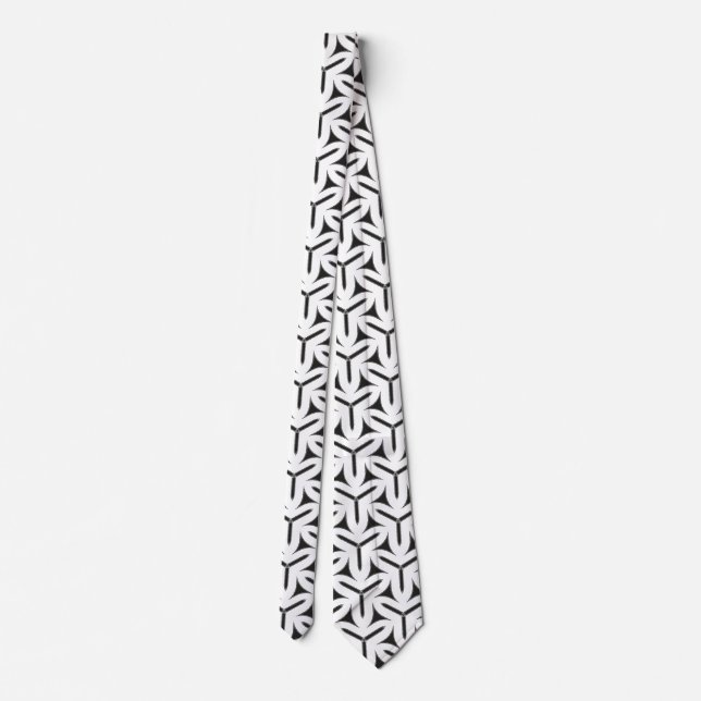 Cravate Motif de serveurs lame gothiques (Dos)