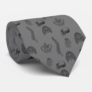 Cravate Motif de squelette humain