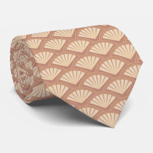 Cravate Motif de style Art déco en rose
