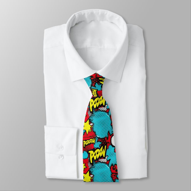 Cravate Motif de style BD (Attaché)