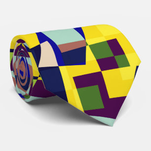 Cravate Motif de style Terrazzo Artistique moderne
