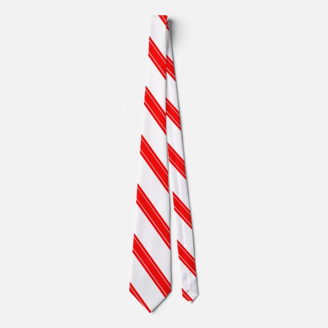 Cravate / motif de Sucre de canne triple bande (Devant)