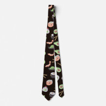 Motif de sushi noir mignon