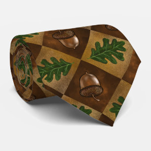 Cravate Motif de tableau de bord en feuilles de maïs et d