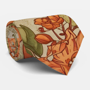 Cravate Motif de Thanksgiving, feuilles d'automne et citro