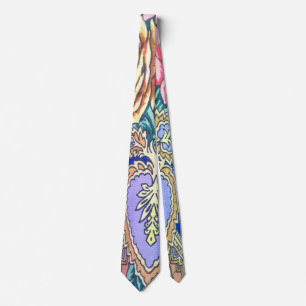 Cravate motif de tissu russe