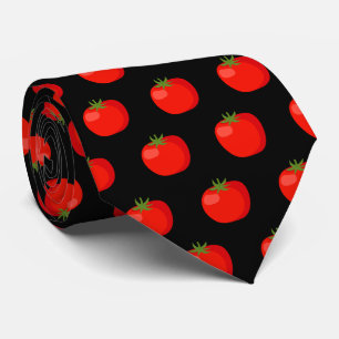 Cravate motif de tomate carrelé mignon