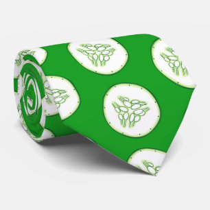 Cravate Motif de tranches de concombre