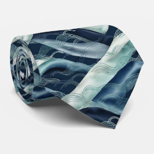 Cravate Motif de vague océanique naturelle